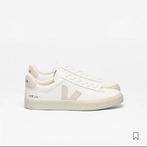 Veja Campo Leather White Natural Sneakers Sz 9